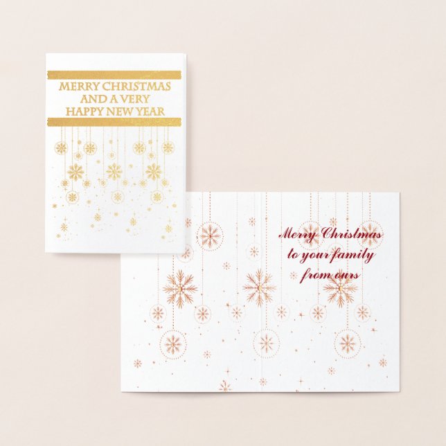 Snowflake Ornament Christmas card (Display)