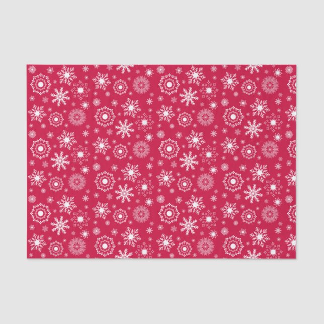 Snowflake Ornament Christmas Holiday Tissue Paper (Front)