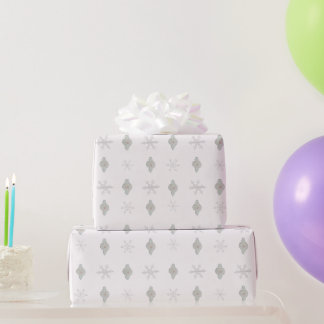 Snowflake Ornament Christmas Wrapping Paper