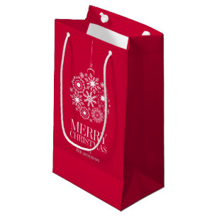 Snowflake Ornament Merry Christmas Gift Bag