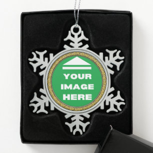 Snowflake Ornament Personalized - Add Image / Text