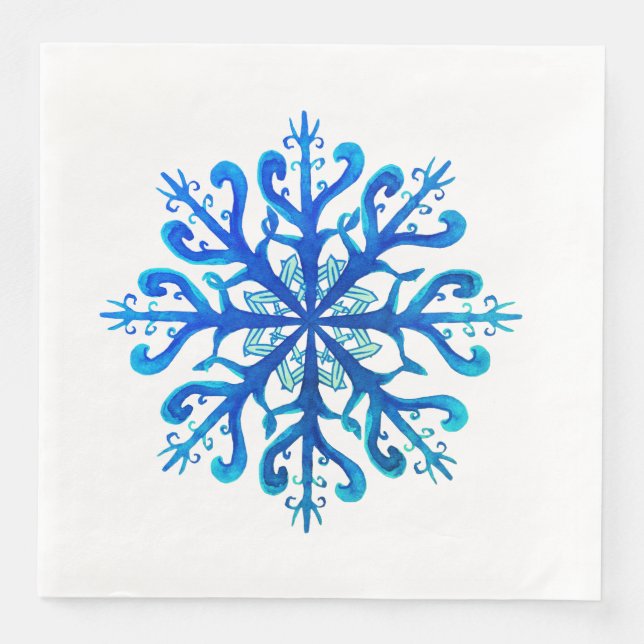 Snowflake Paper Napkins (Front)