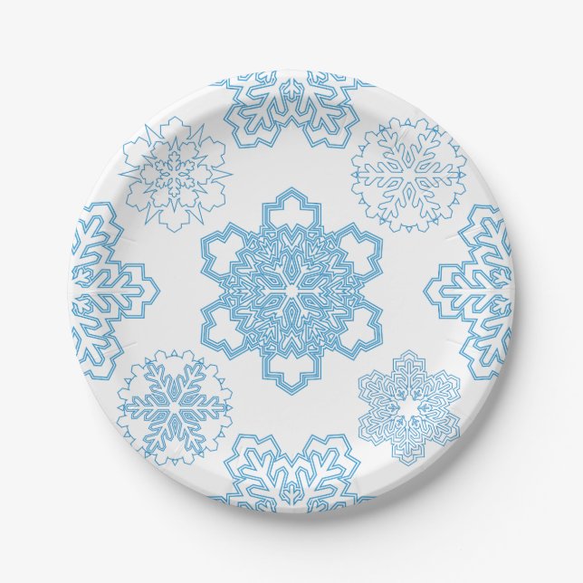 Snowflake Paper Plate (Front)