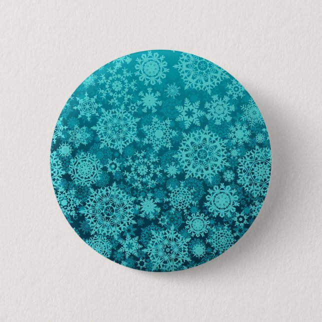 Snowflake pattern	 2 inch round button (Front)