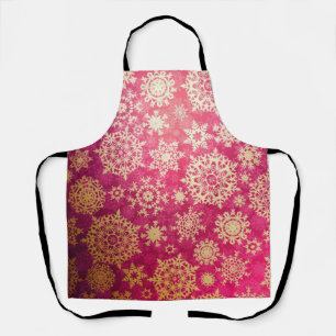 Snowflake pattern	 apron