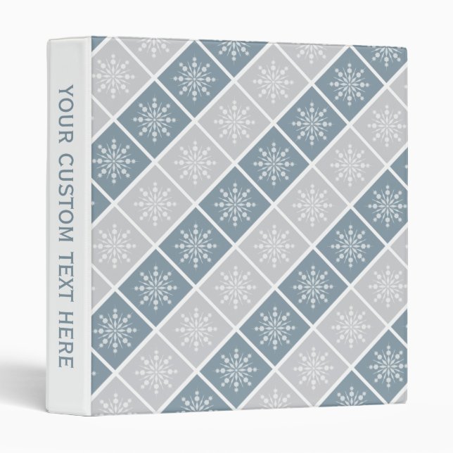 Snowflake Pattern binders (Front/Spine)
