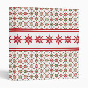 Snowflake Pattern Binders For The Office
