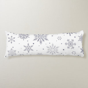 Snowflake pattern body pillow