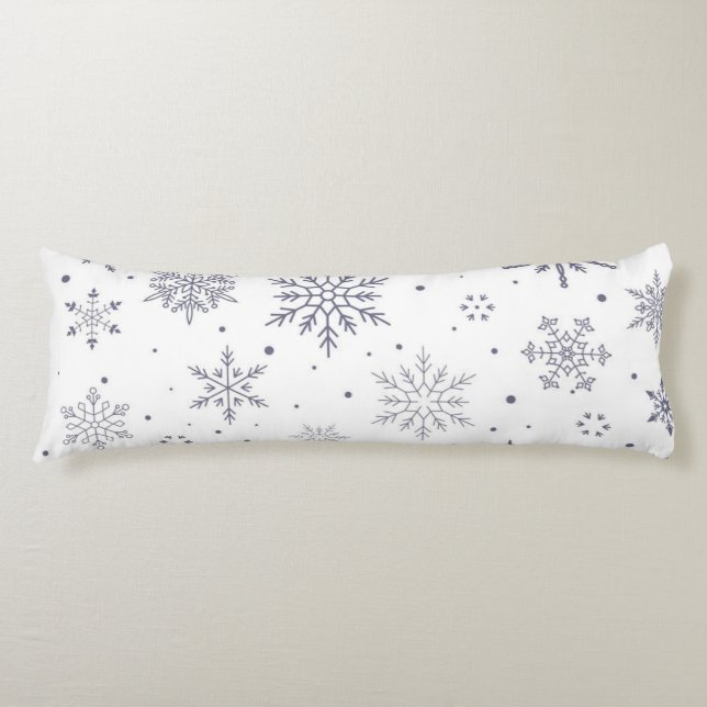 Snowflake pattern	 body pillow (Front)