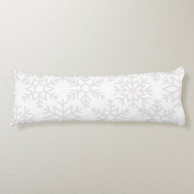 Snowflake pattern	 body pillow (Front)