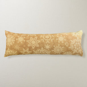 Snowflake pattern body pillow