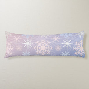 Snowflake pattern body pillow