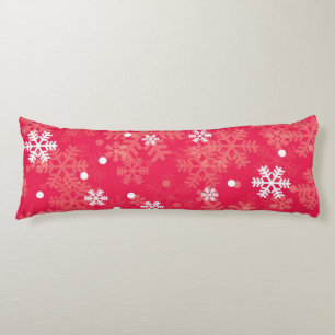 Snowflake pattern body pillow