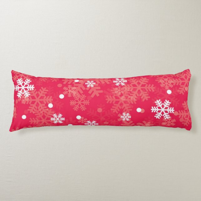 Snowflake pattern	 body pillow (Front)