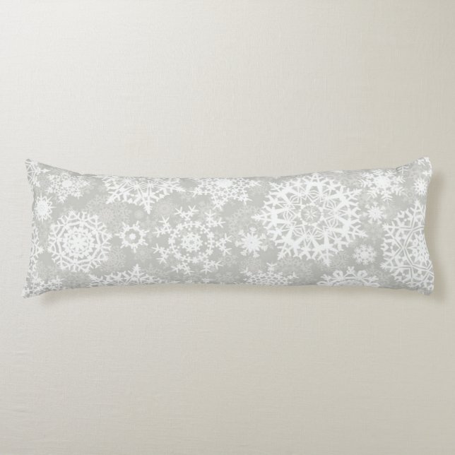 Snowflake pattern	 body pillow (Front)