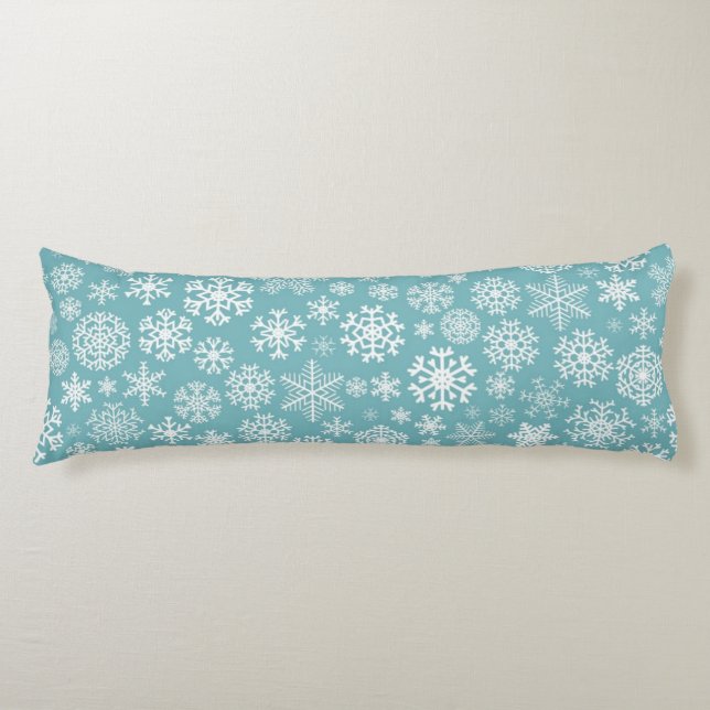 Snowflake pattern	 body pillow (Front)