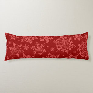 Snowflake pattern body pillow