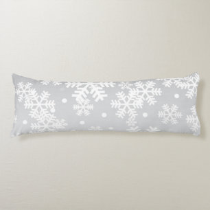 Snowflake pattern body pillow