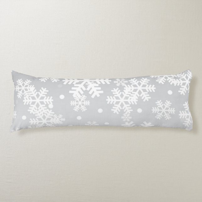 Snowflake pattern	 body pillow (Front)