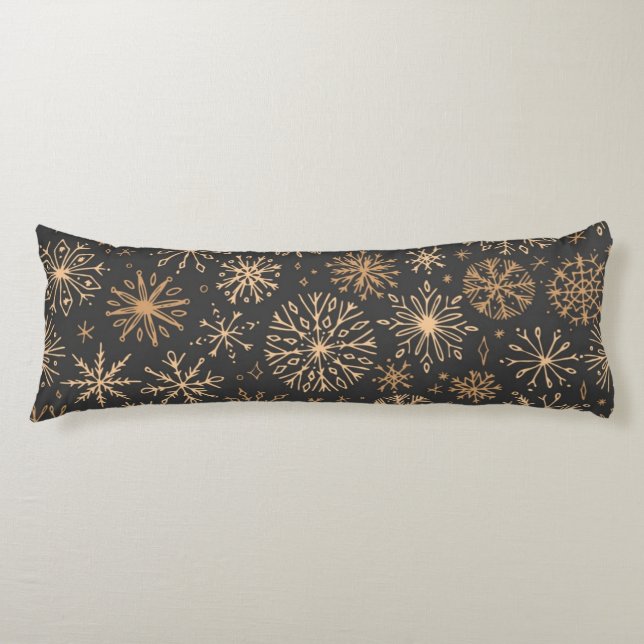Snowflake pattern	 body pillow (Front)