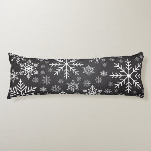 Snowflake pattern body pillow