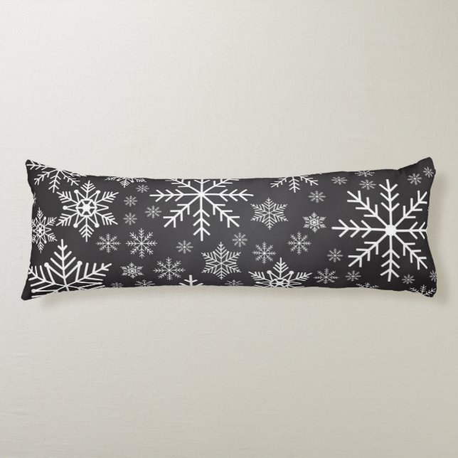 Snowflake pattern	 body pillow (Front)