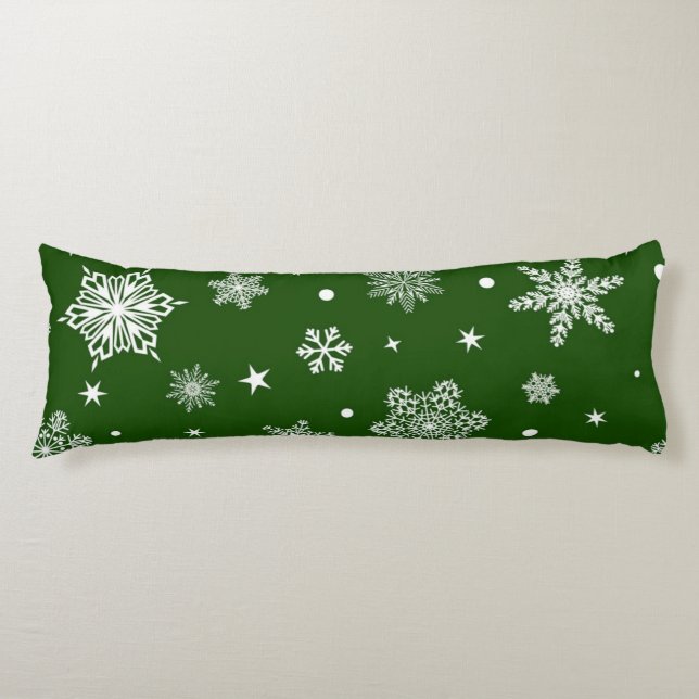 Snowflake pattern	 body pillow (Front)