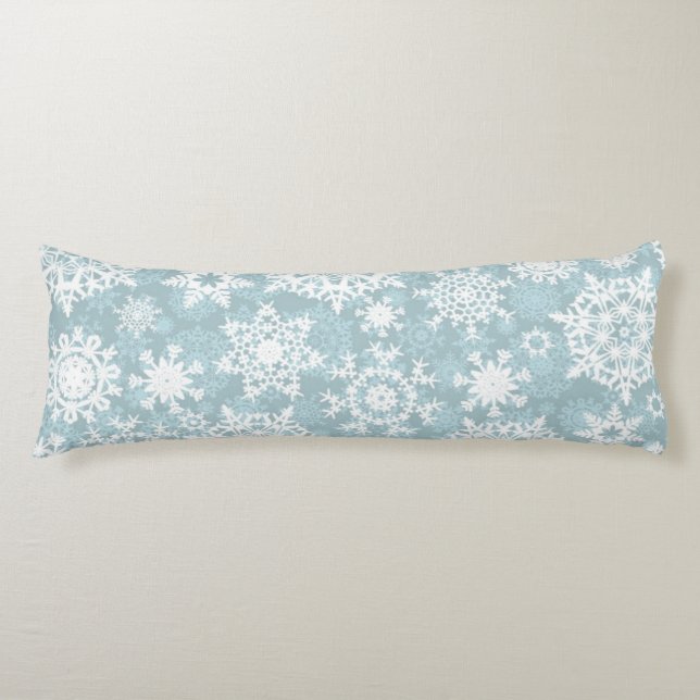 Snowflake pattern	 body pillow (Front)