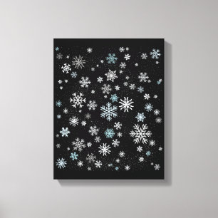 Snowflake Pattern Canvas Print