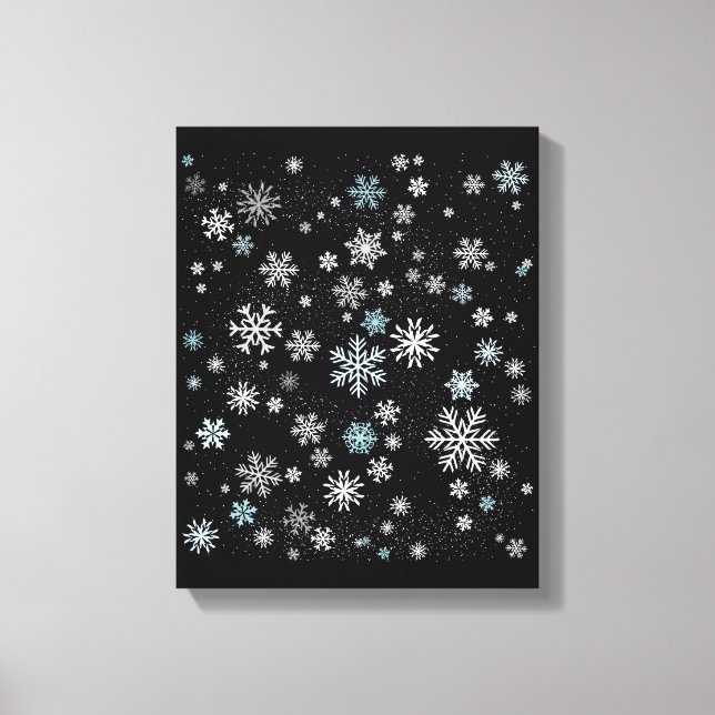 Snowflake Pattern Canvas Print (Front)