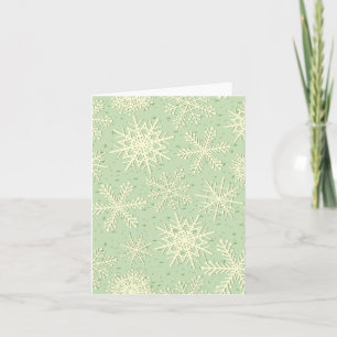 Snowflake pattern card