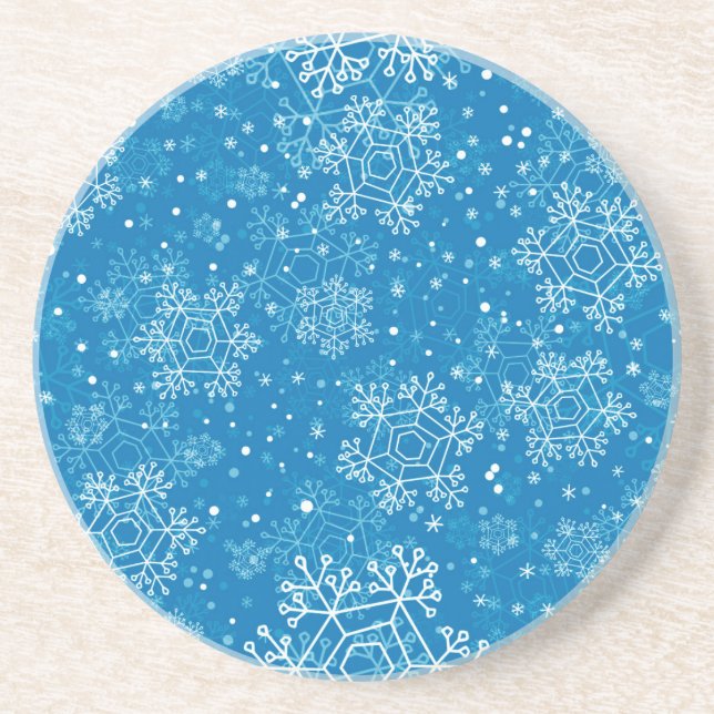 Snowflake pattern coaster (Front)