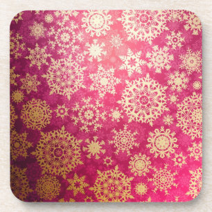 Snowflake pattern coaster