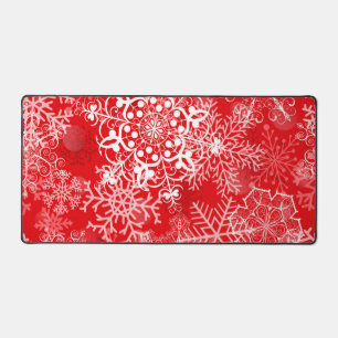 Snowflake pattern	 desk mat