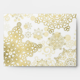 Snowflake pattern envelope