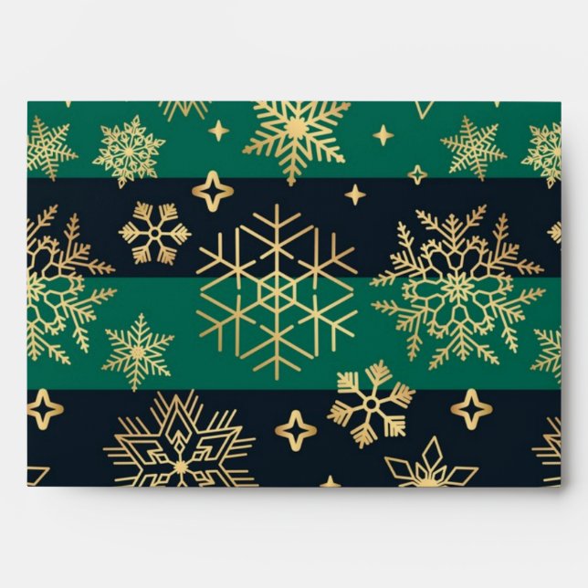 Snowflake pattern	 envelope (Front)