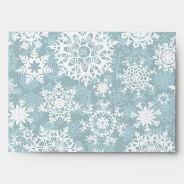 Snowflake pattern envelope (Front)