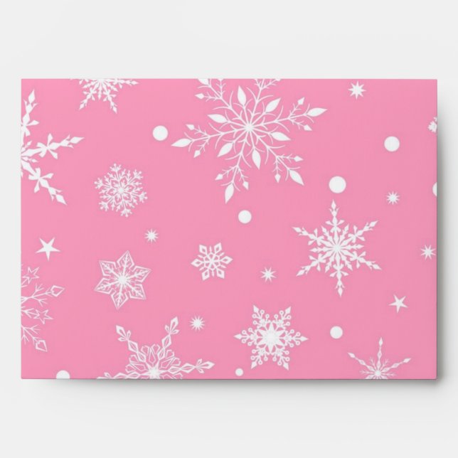 Snowflake pattern	 envelope (Front)
