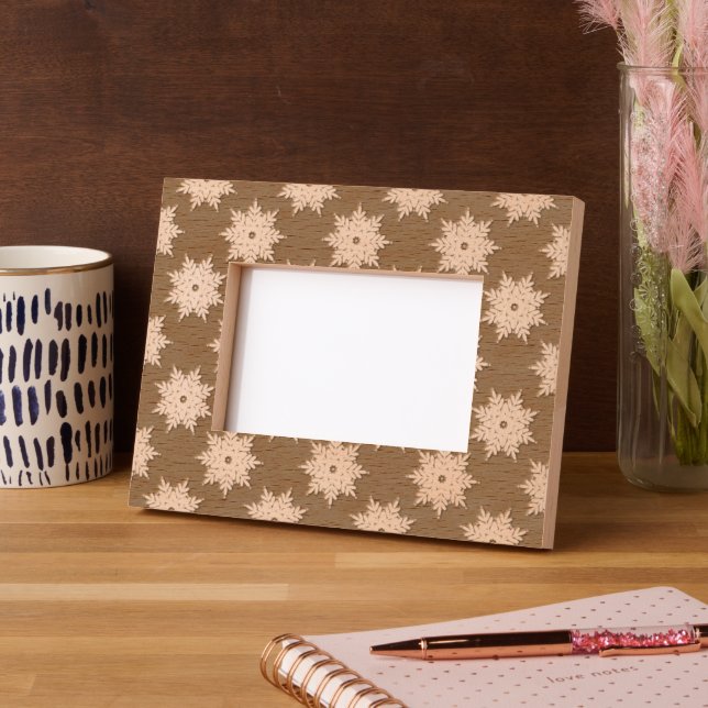 Snowflake Pattern Etched Frames (Left)