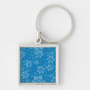 Snowflake pattern keychain