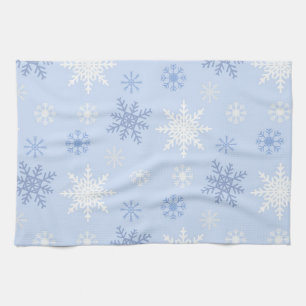 Snowflake pattern kitchen towel