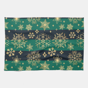 Snowflake pattern kitchen towel