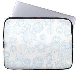 Snowflake pattern laptop sleeve