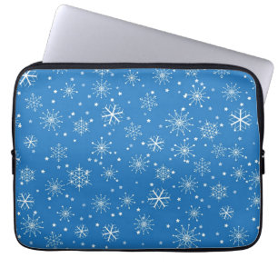 Snowflake pattern laptop sleeve