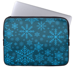 Snowflake pattern	 laptop sleeve