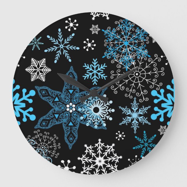 Snowflake pattern	 large clock (Front)