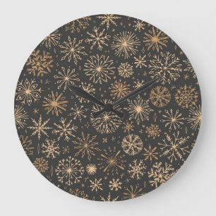Snowflake pattern	 large clock