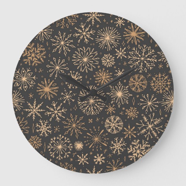Snowflake pattern	 large clock (Front)