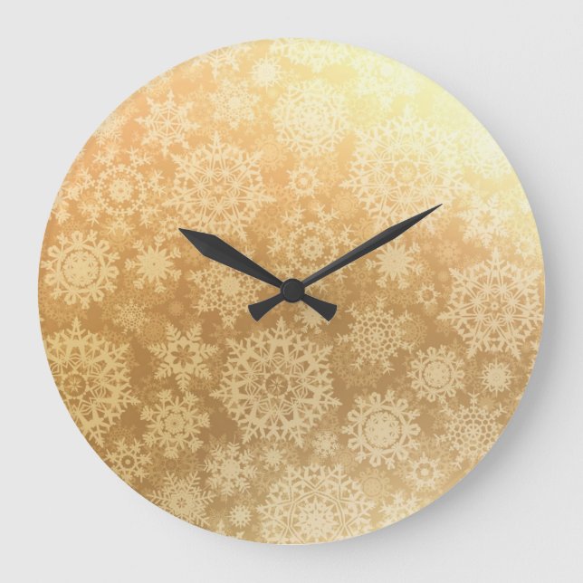 Snowflake pattern	 large clock (Front)