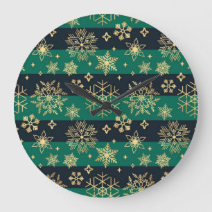 Snowflake pattern	 large clock